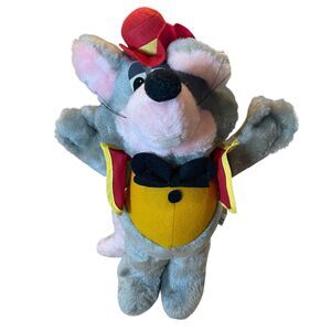 Chuck E Cheese Plush Rat Mouse 14" Vtg Late 70s Pizza Time Theatre Orig Owner